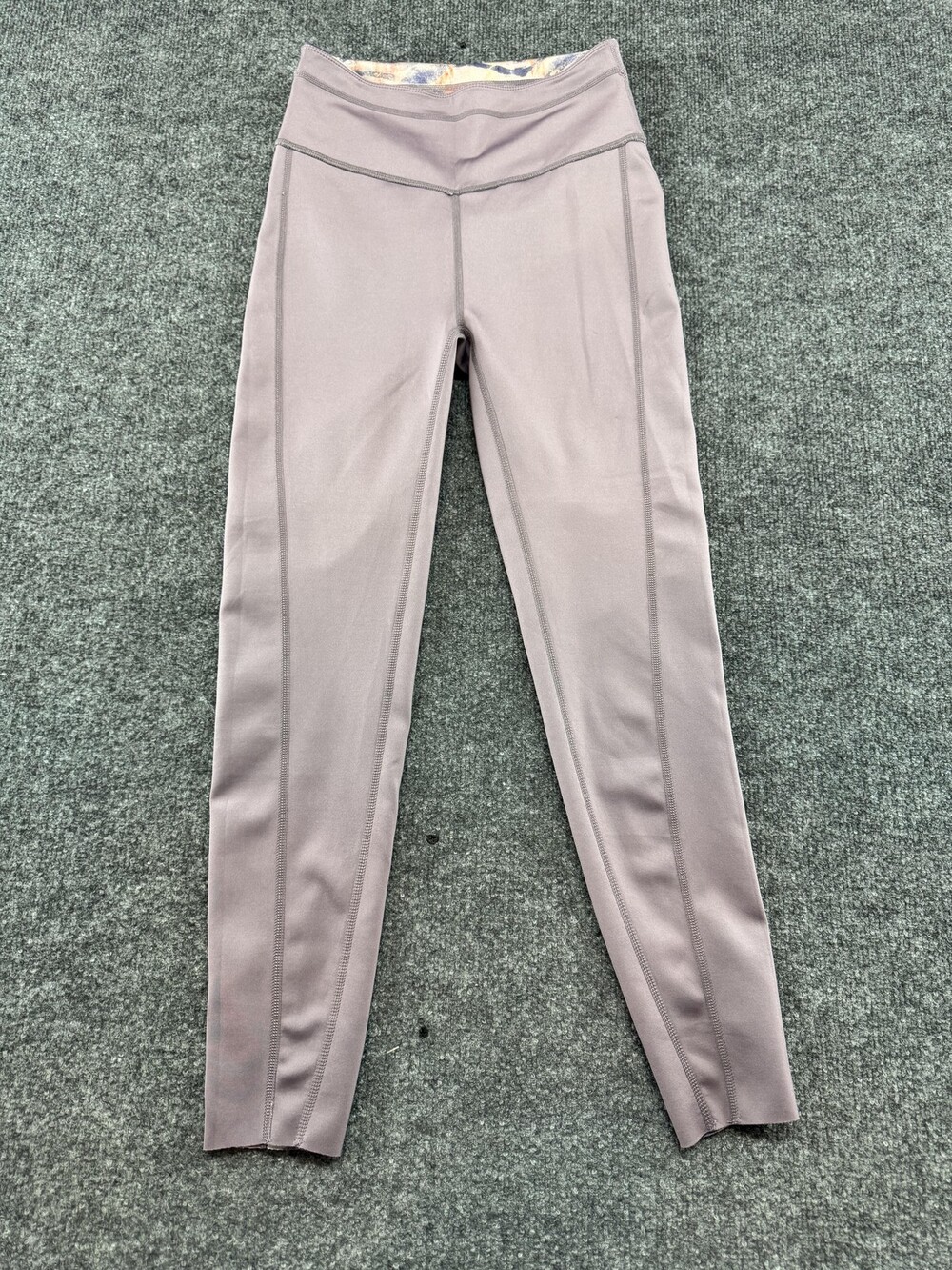 Free People Leggings Womens XS Purple High Rise Ankle Stretch Yoga